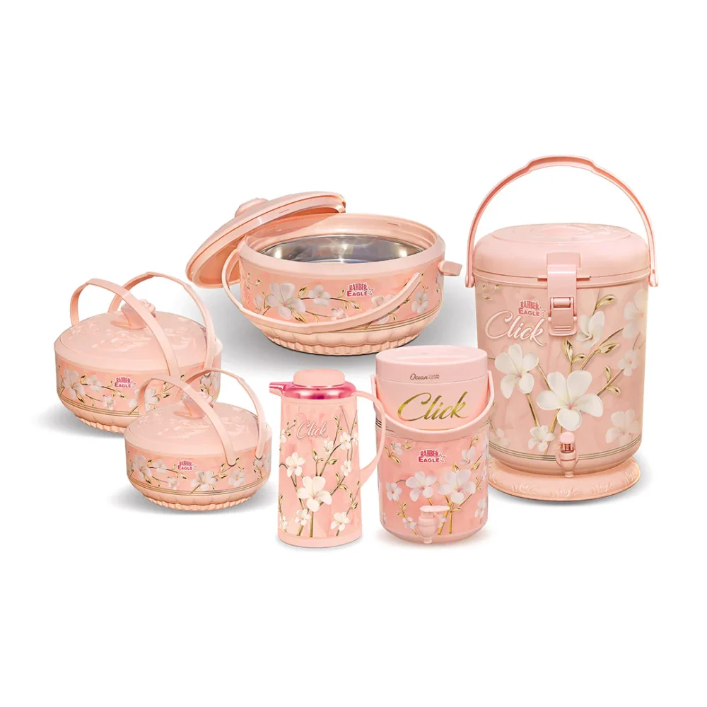 Click Luxury Hotpot Cooler Thermos 6pc Set – Insulated Serving